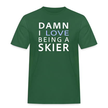 Skier T-Shirt - Flaschengrün