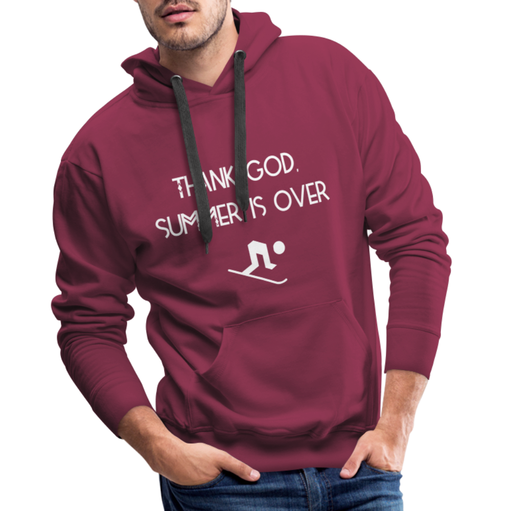 Thank God, summer is over Hoodie - bordeaux