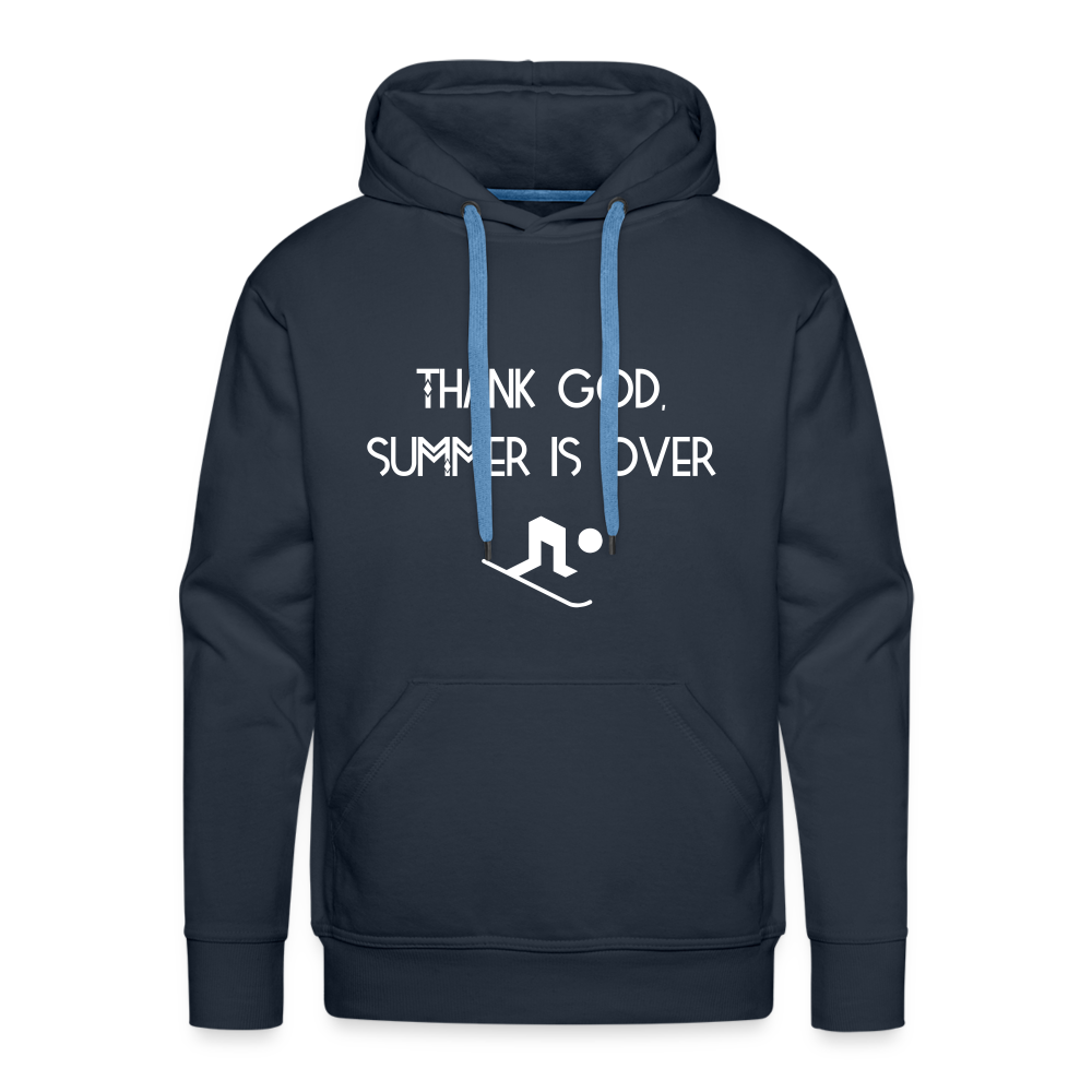 Thank God, summer is over Hoodie - navy
