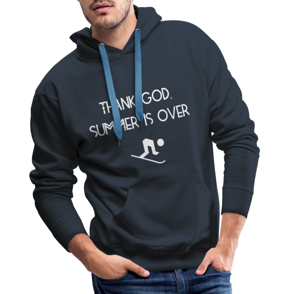 Thank God, summer is over Hoodie - navy