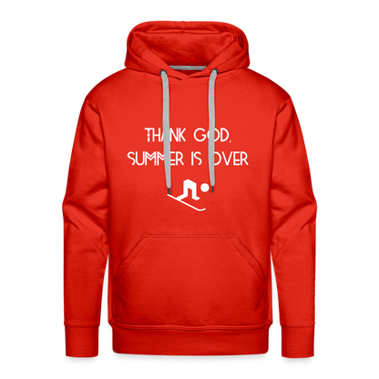 Thank God, summer is over Hoodie - red