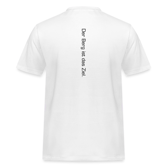 Der Berg ist das Ziel T-Shirt - white