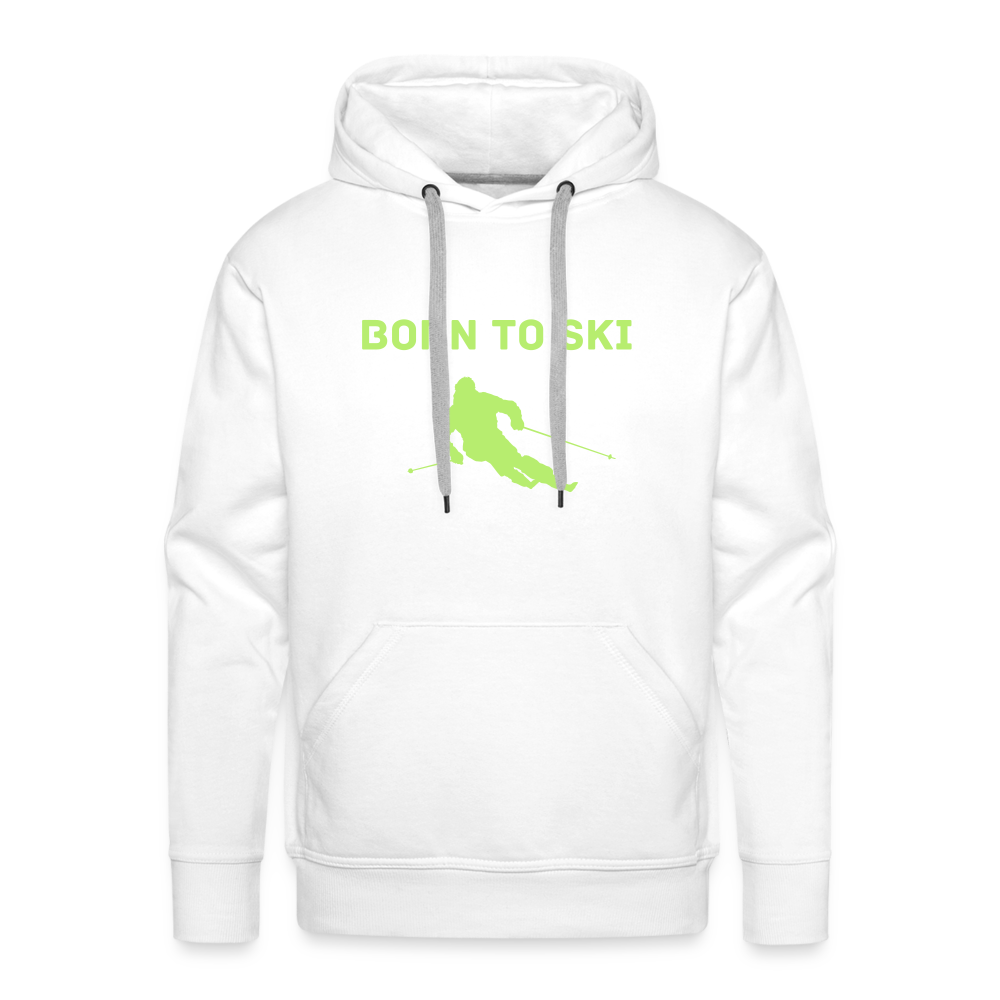 Born to Ski Hoodie - weiß