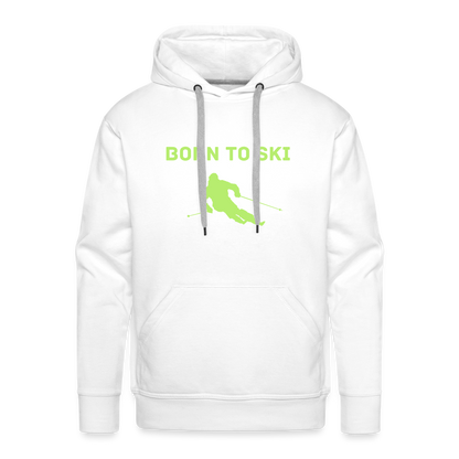 Born to Ski Hoodie - weiß