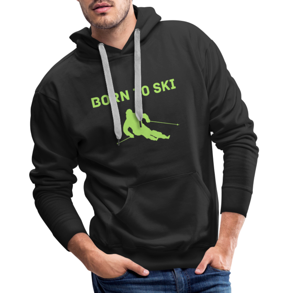 Born to Ski Hoodie - Schwarz