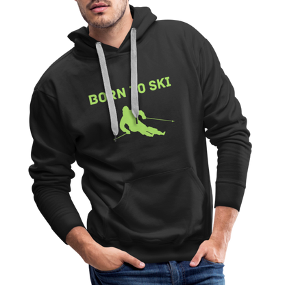 Born to Ski Hoodie - Schwarz