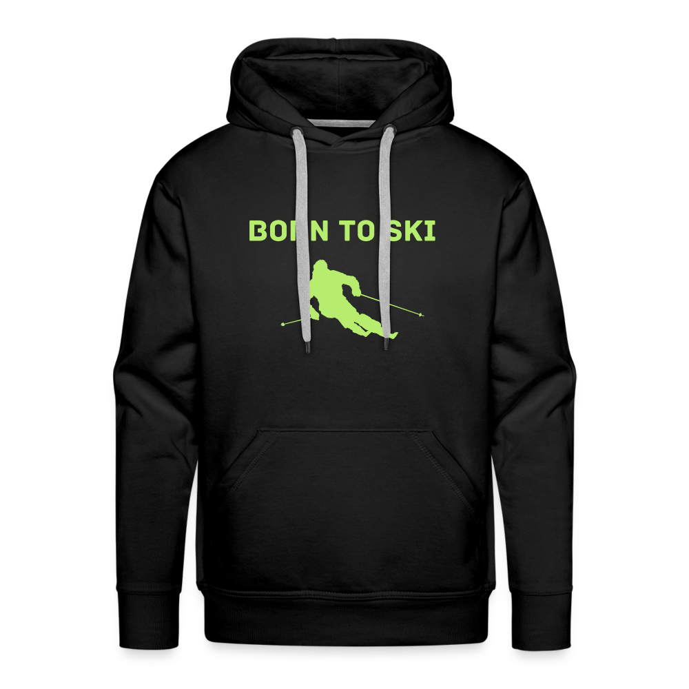 Born to Ski Hoodie - Schwarz