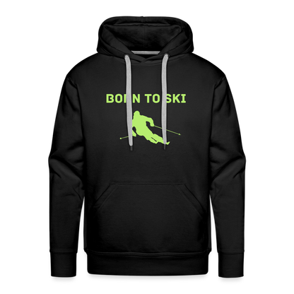 Born to Ski Hoodie - Schwarz