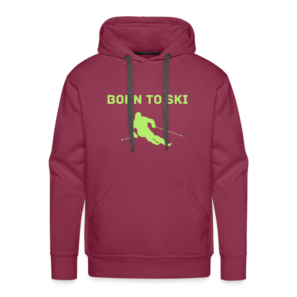 Born to Ski Hoodie - Bordeaux