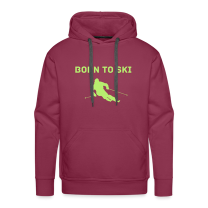 Born to Ski Hoodie - Bordeaux