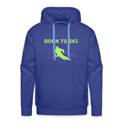 Born to Ski Hoodie - Königsblau