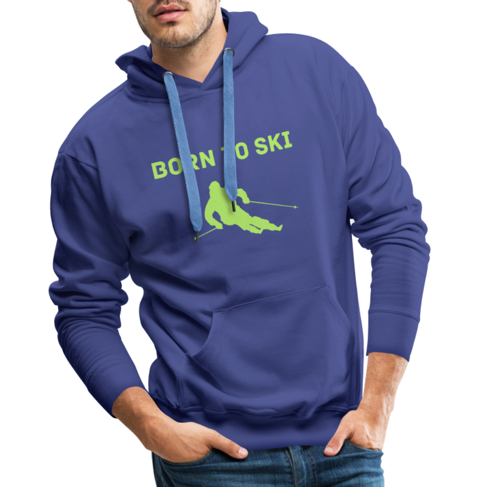 Born to Ski Hoodie - Königsblau