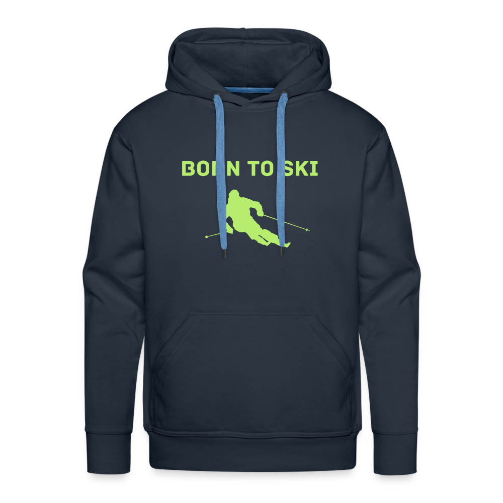 Born to Ski Hoodie - Navy