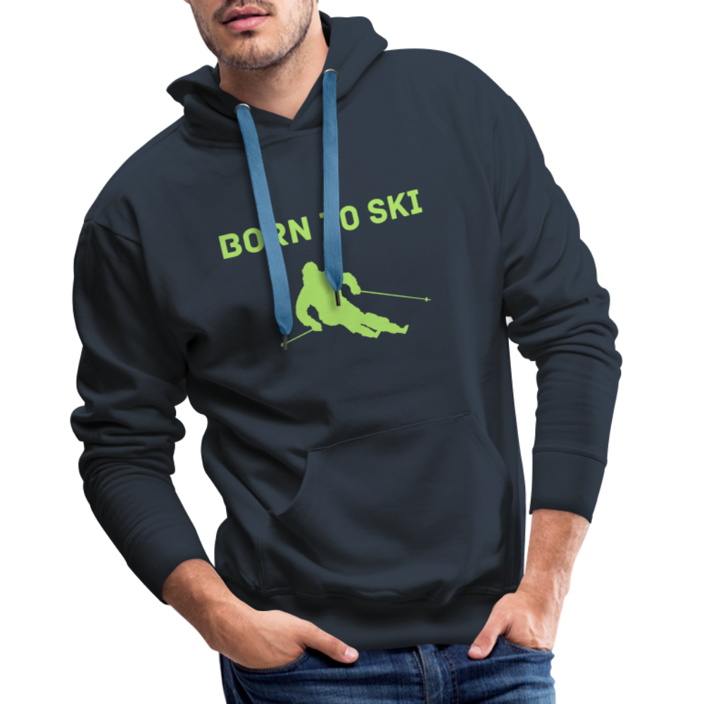 Born to Ski Hoodie - Navy