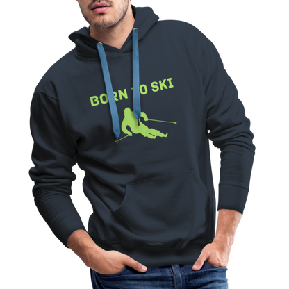 Born to Ski Hoodie - Navy