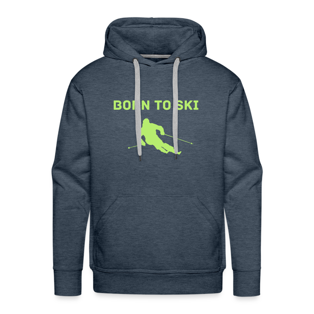 Born to Ski Hoodie - Jeansblau