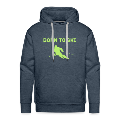 Born to Ski Hoodie - Jeansblau