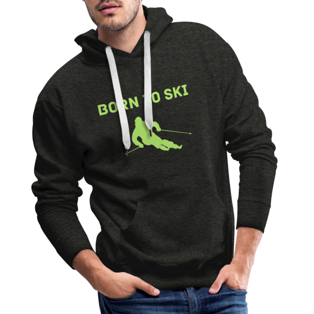 Born to Ski Hoodie - Anthrazit