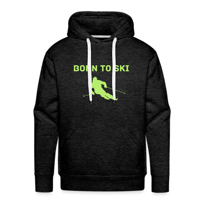 Born to Ski Hoodie - Anthrazit