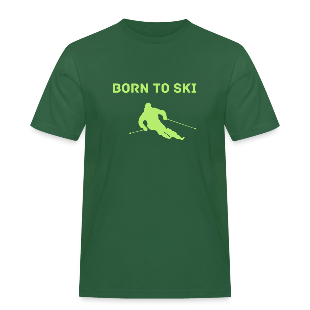 Born to Ski T-Shirt - Flaschengrün