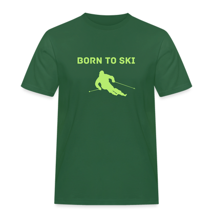 Born to Ski T-Shirt - Flaschengrün