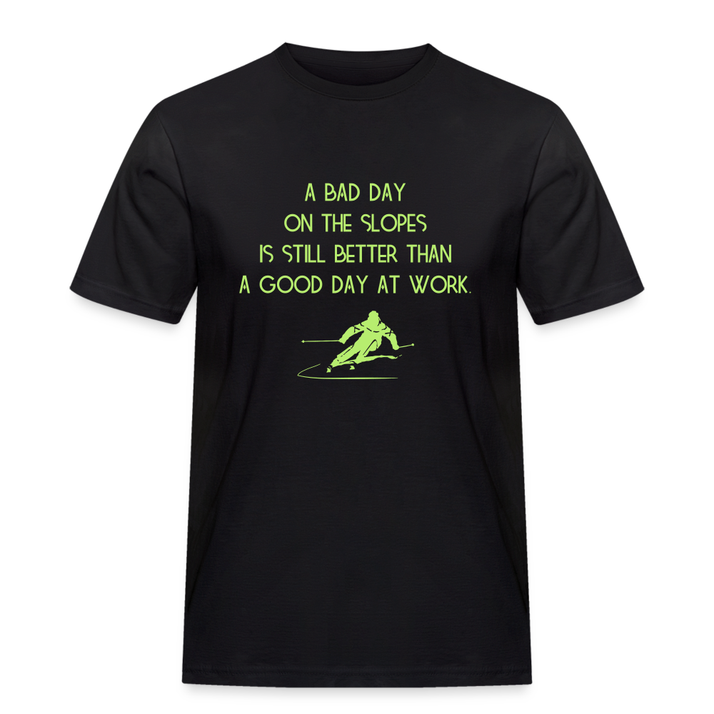 A bad day on the slopes T-Shirt - Schwarz