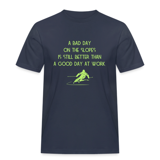 A bad day on the slopes T-Shirt - Navy