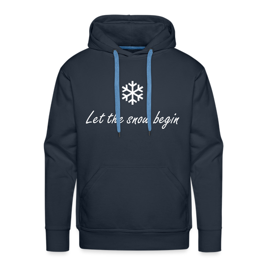 Let the snow begin Hoodie - Navy