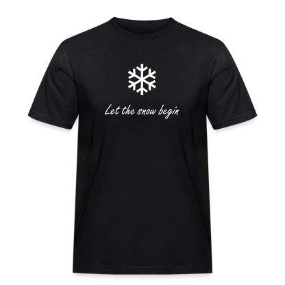 Let the snow begin T-Shirt - Schwarz