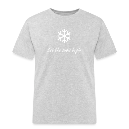 Let the snow begin T-Shirt - Grau meliert