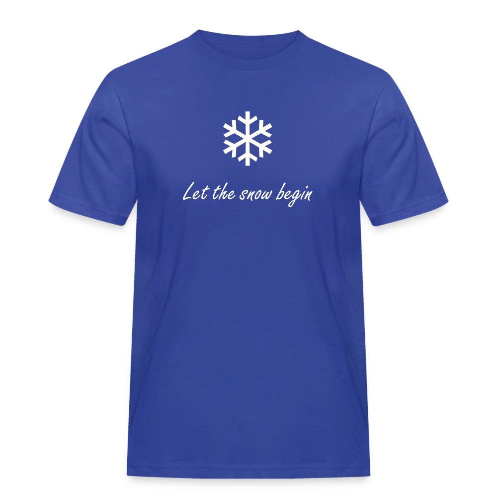 Let the snow begin T-Shirt - Royalblau