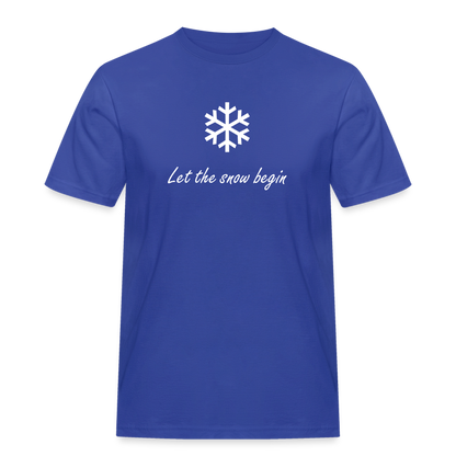 Let the snow begin T-Shirt - Royalblau