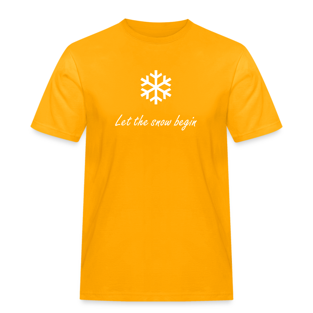 Let the snow begin T-Shirt - Gold