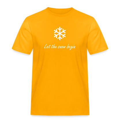 Let the snow begin T-Shirt - Gold