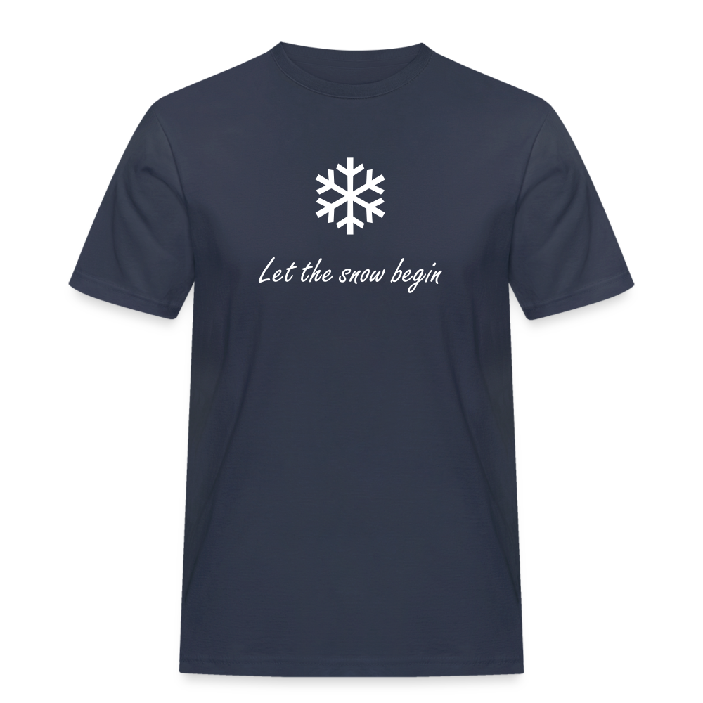 Let the snow begin T-Shirt - Navy