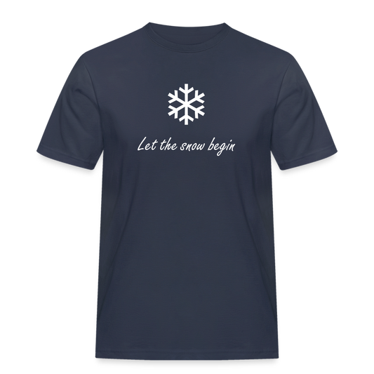 Let the snow begin T-Shirt - Navy