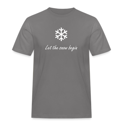 Let the snow begin T-Shirt - Grau