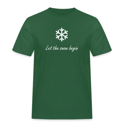 Let the snow begin T-Shirt - Flaschengrün