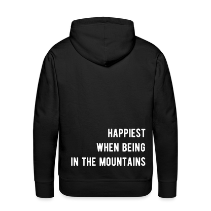 Happiest in the mountains Hoodie - Schwarz