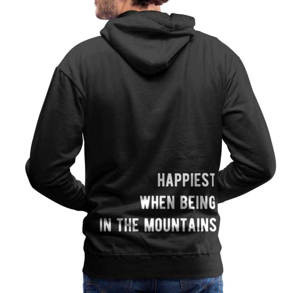 Happiest in the mountains Hoodie - Schwarz