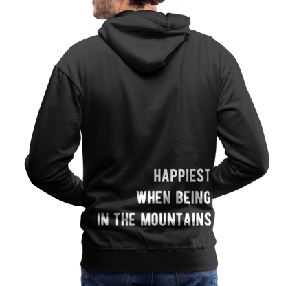 Happiest in the mountains Hoodie - Schwarz