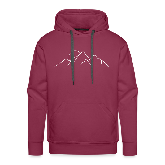 Happiest in the mountains Hoodie - Bordeaux