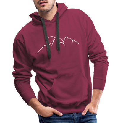 Happiest in the mountains Hoodie - Bordeaux
