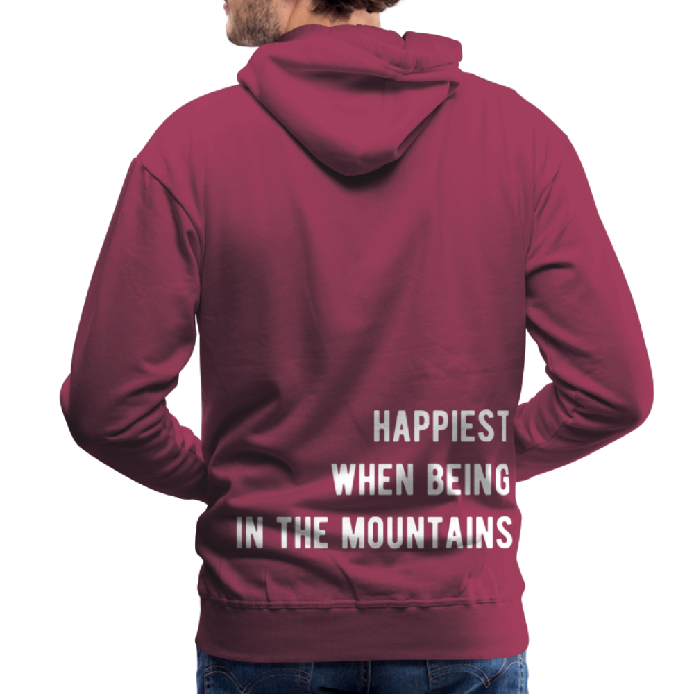 Happiest in the mountains Hoodie - Bordeaux