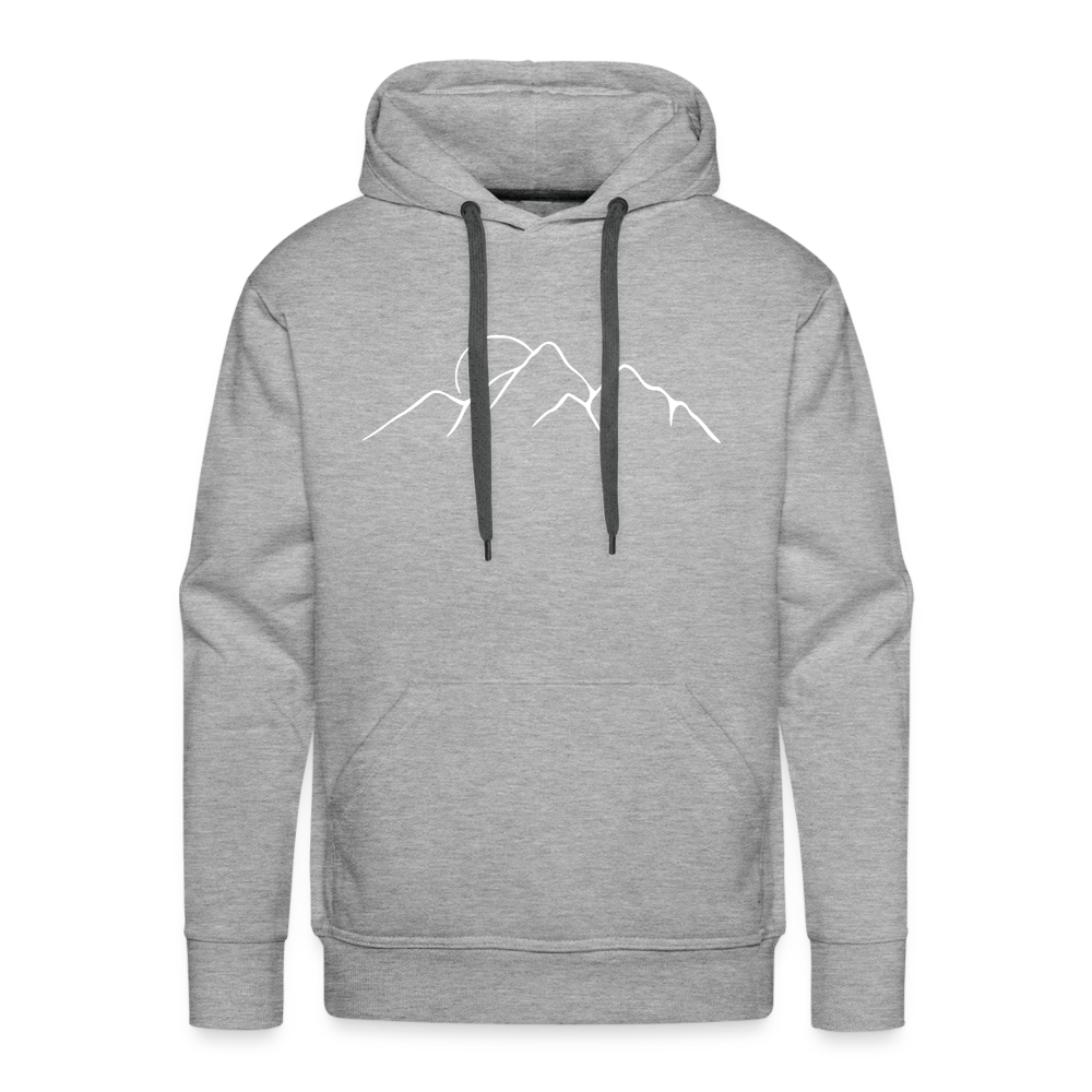 Happiest in the mountains Hoodie - Grau meliert