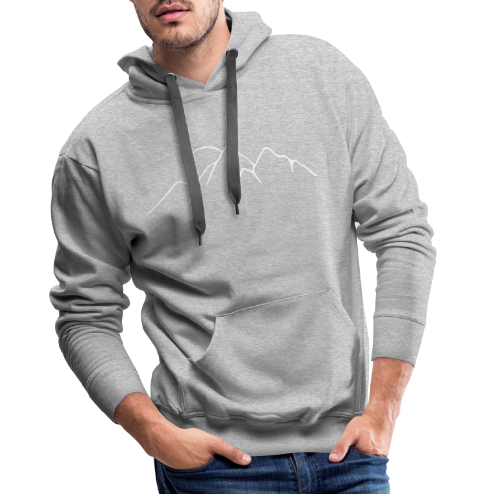 Happiest in the mountains Hoodie - Grau meliert