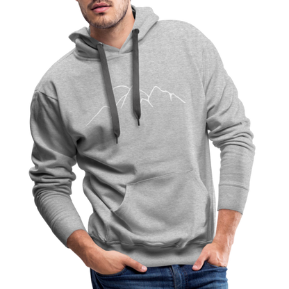 Happiest in the mountains Hoodie - Grau meliert