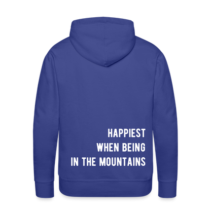 Happiest in the mountains Hoodie - Königsblau