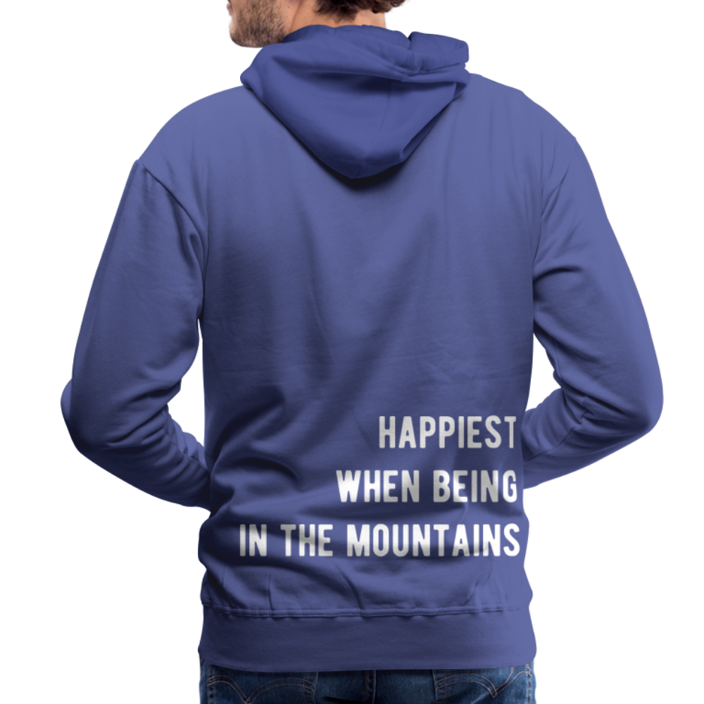 Happiest in the mountains Hoodie - Königsblau