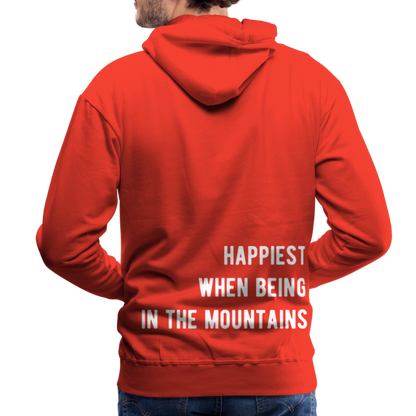 Happiest in the mountains Hoodie - Rot